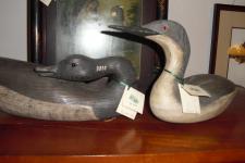 Two Carved Wood Decoys