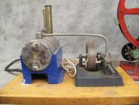 Empire Electric Steam Engine on Wood Base