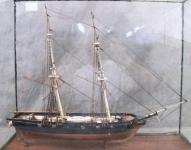 Antique Cased Ship Model