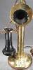 Brass Candlestick Phone made into a Lamp w/Shade