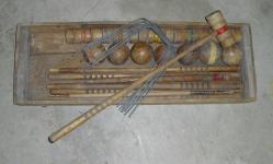 Wooden Croquet Game